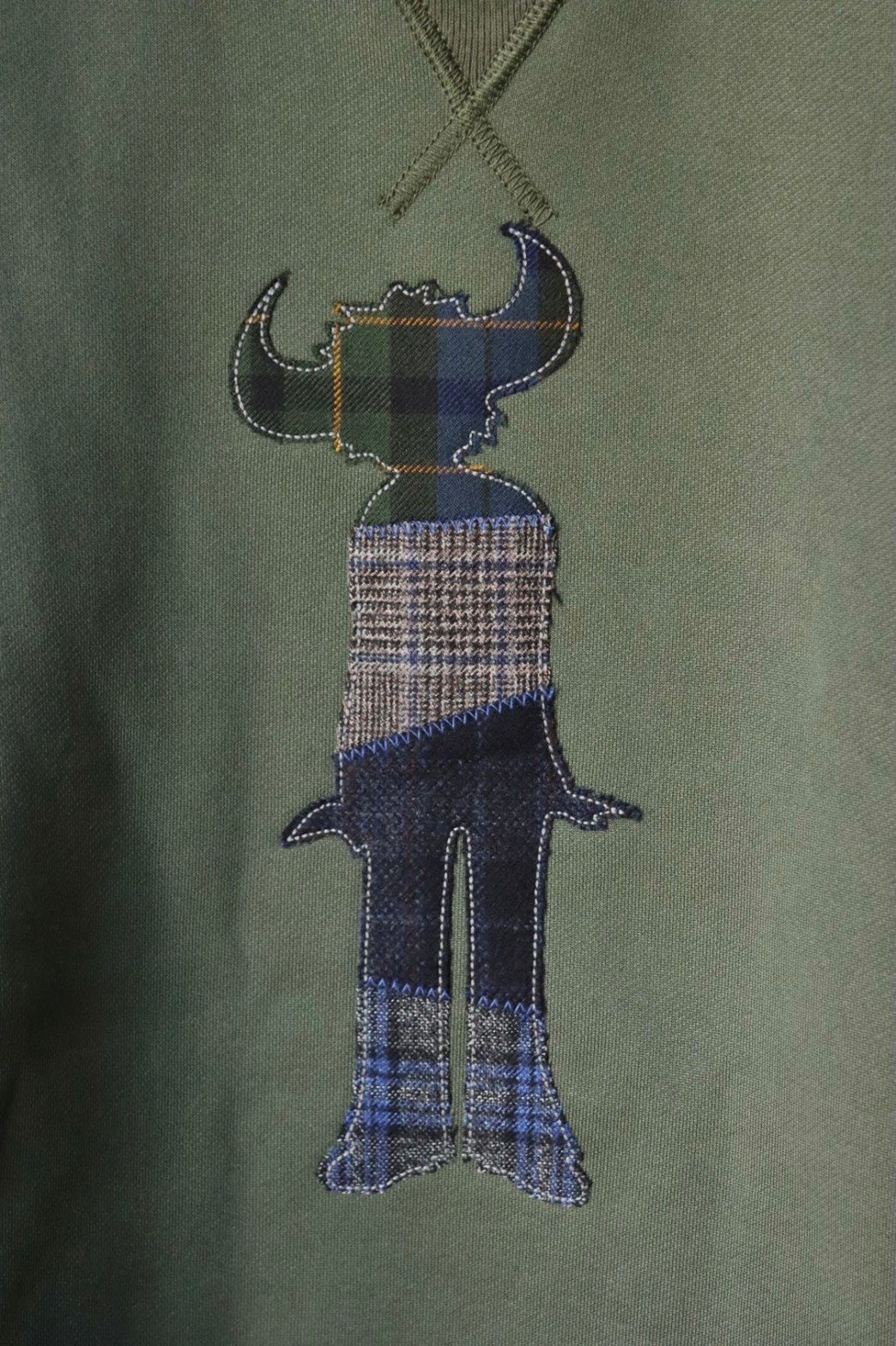 ジュンヤワタナベマン 22FW Jay Kayコラボ スウェット(WJ-T005-051)GREEN