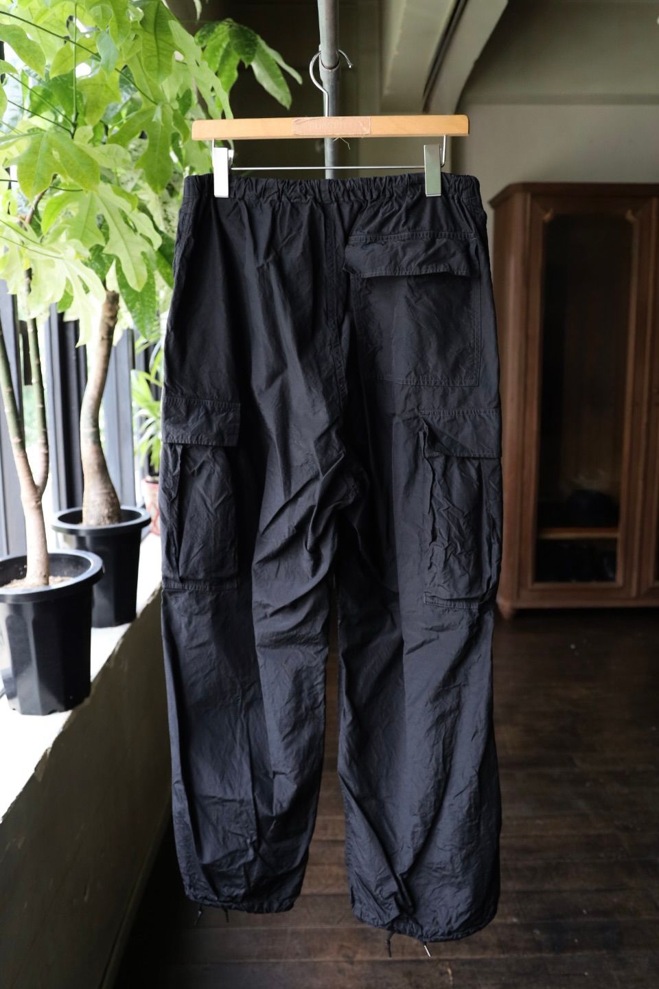 アプレッセ 2025 STYLE2  Silk Taffeta M-51 Over Pants(25AAP-04-11)BLACK