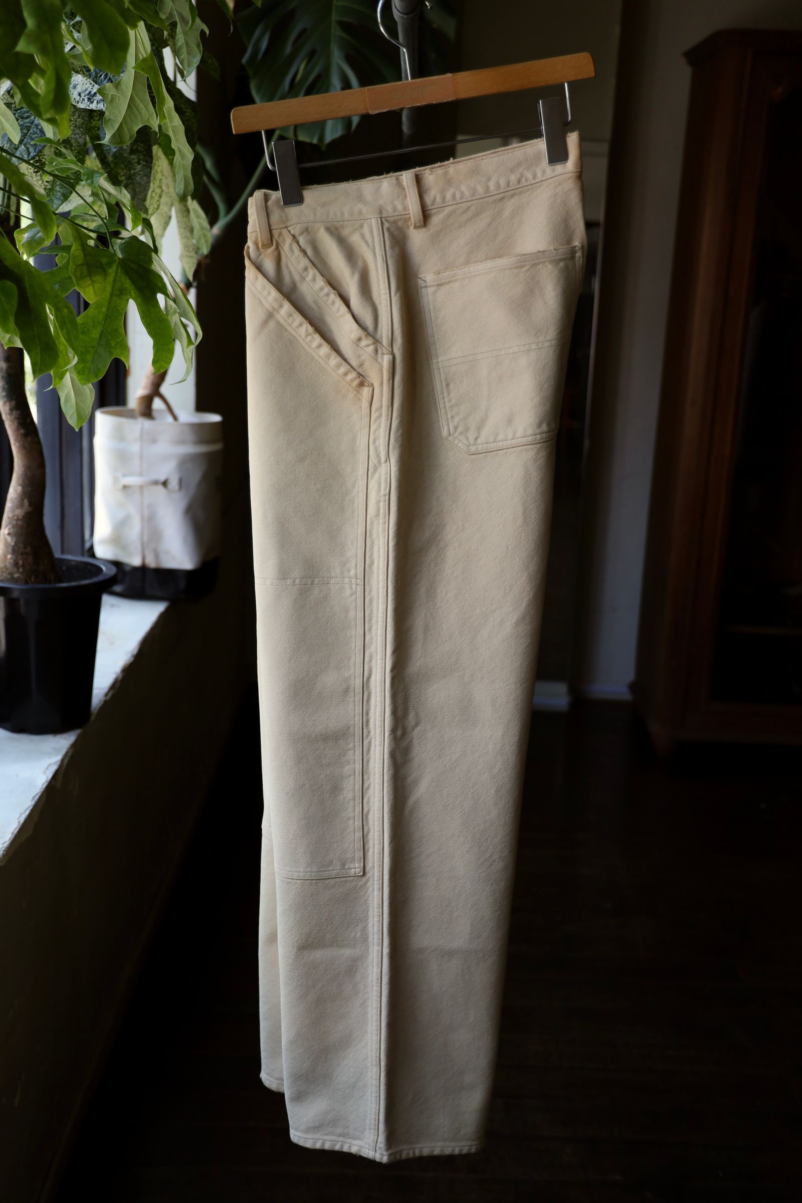 アプレッセ 2025 STYLE2 Vintage Silk Hemp Double Knee Pants(25AAP-04-07)BEIGE