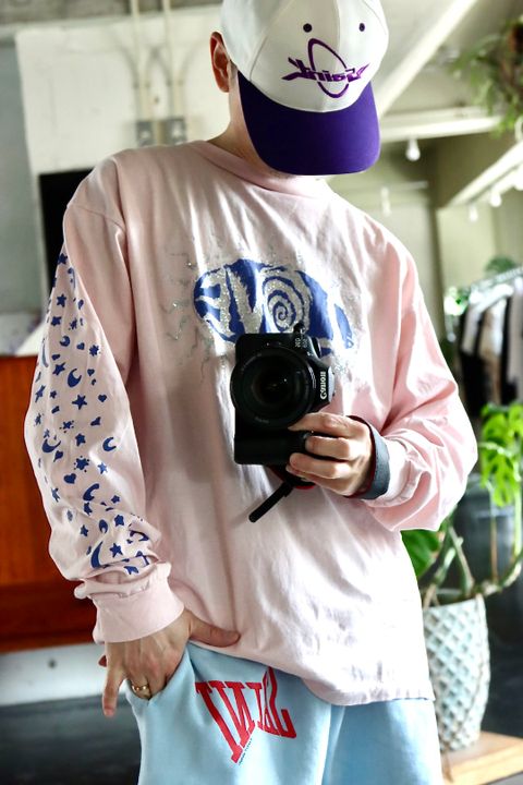 ©SAINT M×××××× LS TEE SAINT HOOD"PINK"style.