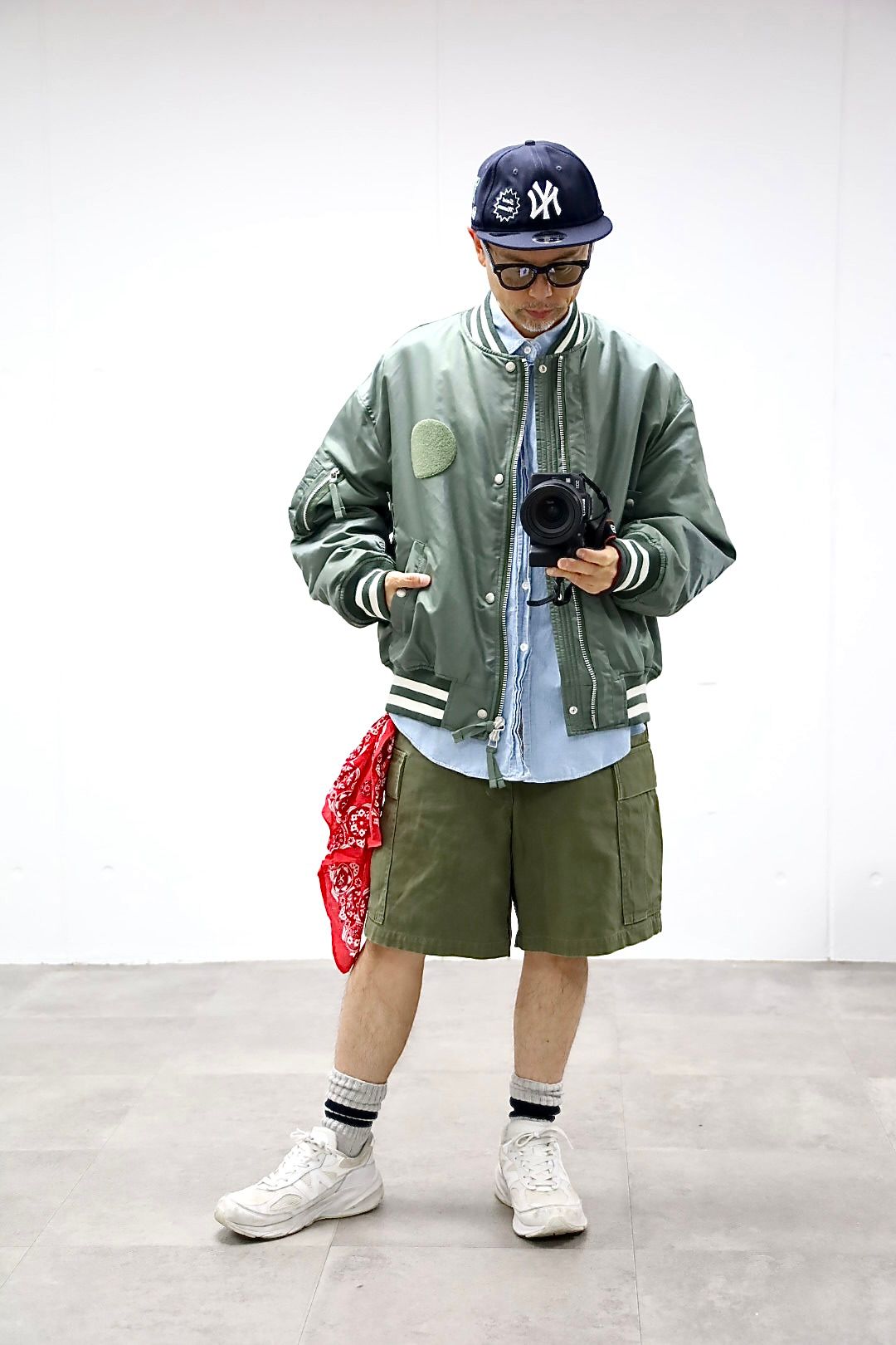 コムデギャルソンオム26FW リブライン入りナイロンツイルジャケット(HR-J003-051-2)KHAKI☆8月7日(金)発売！