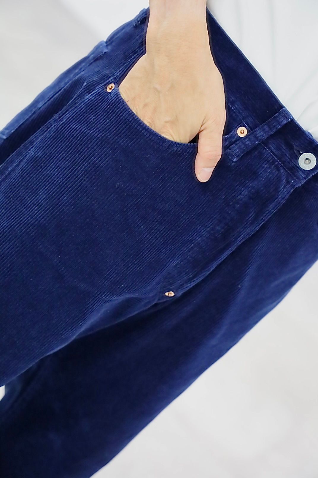 FOUNDOUR CORDUROY JACKET"INDIGO"スタイル.2025.10.12.