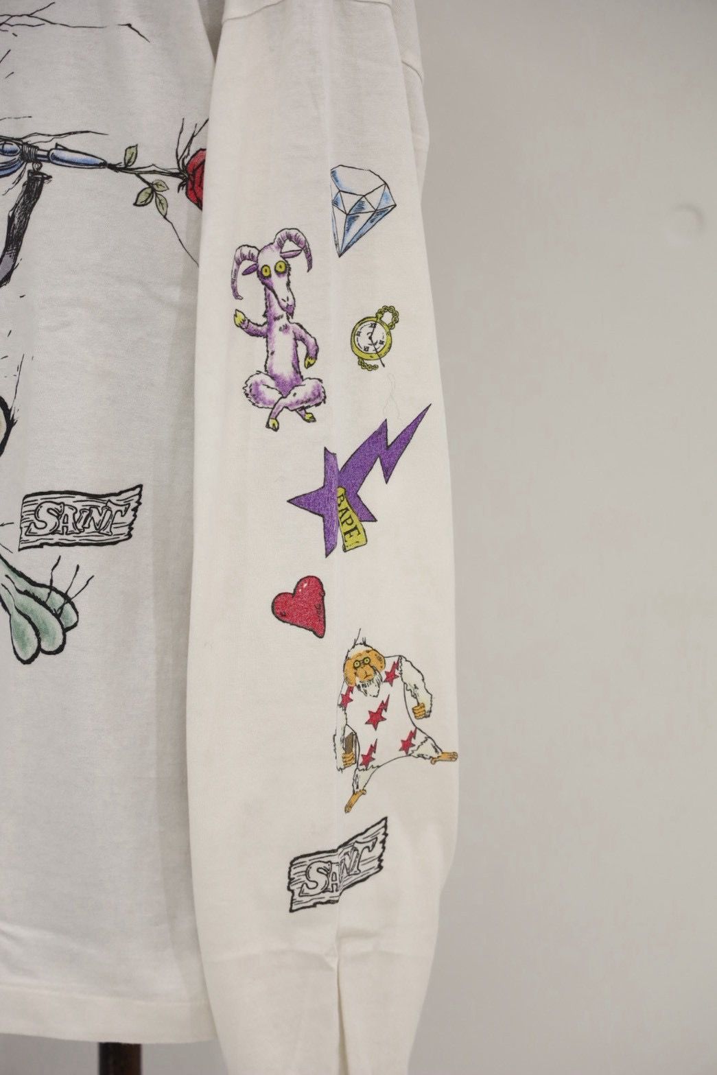 セントマイケル 26AW RUNNING BAPE_LS T-SHIRT (SM-MK1-0000-C38) WHITE☆9月19日(土)発売！