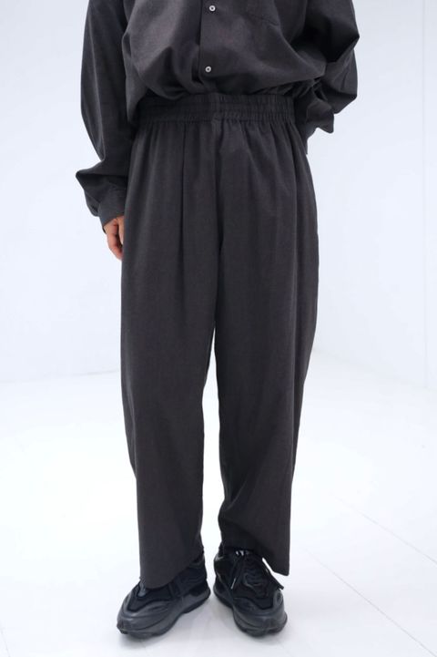 グラフペーパー 25AW SIDOGRAS Cotton Herringbone Flannel Sleeping Pants(GM254-40045)BLACK☆10月25日(土)発売！