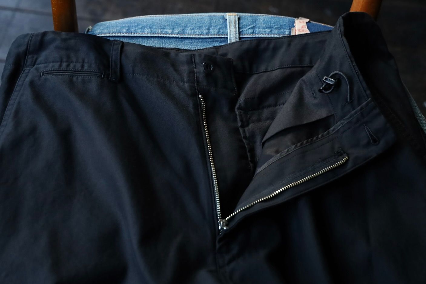 グラフペーパー 25AW Cotton Cupro Back Satin Military Pants(GM253-40345)BLACK☆9月6日(土)発売！