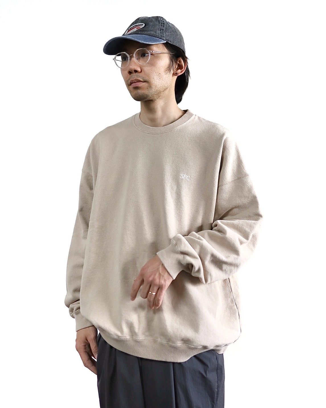 S.F.C 24SS SFC CREW (SFCSS24CS02)Washed Beige