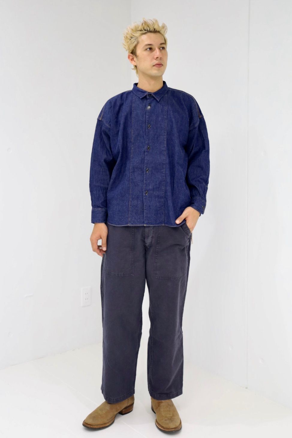 Gurank グランク Work shirts(2558)INDIGO☆新作発売！