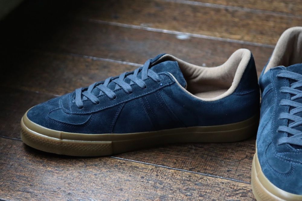 GERMAN MILITARY TRAINER(4700S)DARK NAVY SUEDE