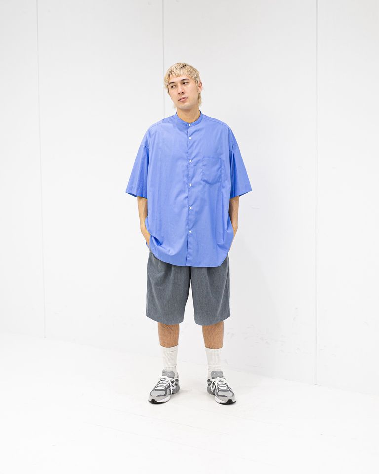 グラフペーパー Broad S/S Oversized Band Collar Shirt 4月11日(土)新作発売！