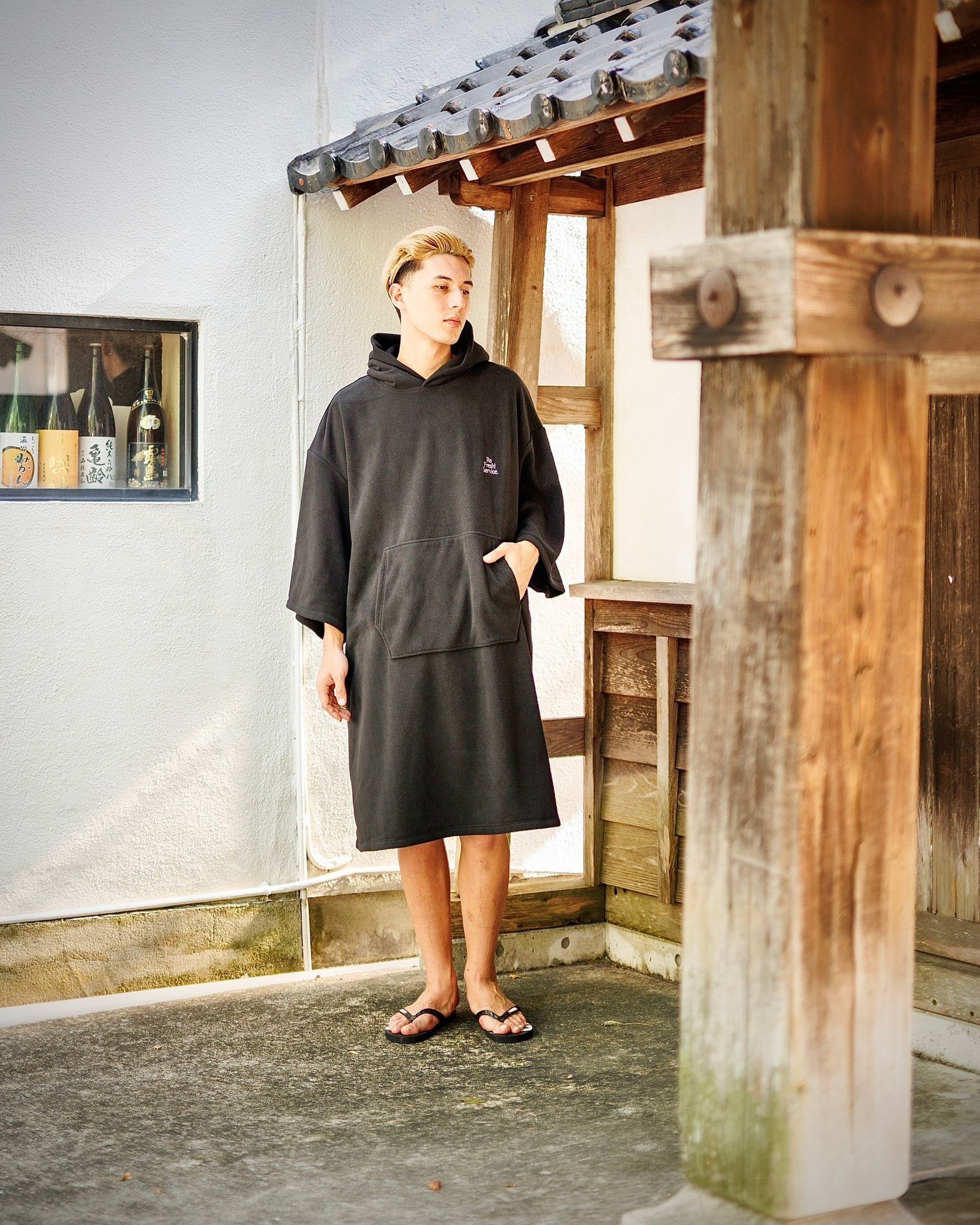 FreshService FLEECE SAUNA PONCHO(BLACK)9月28日(土)新作初売！