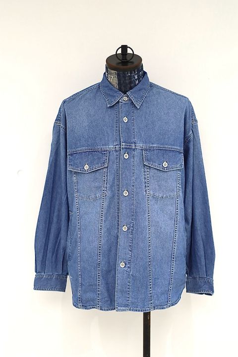 フレッシュサービス 26AW N/C TECH DENIM TRUCKER SHIRT(FSC263-50043)LIGHT WASH☆9月5日(土)新作発売！