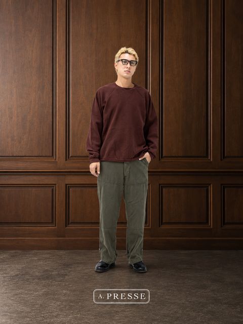 アプレッセ STYLE2 Vintage Double V Sweatshirt(BURGUNDY)MARKスタイル