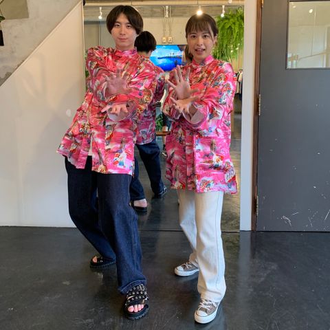 doublet ALOHA KUNG FU SHIRT(20AW14SH83) "PINK" style.2020.8.15.