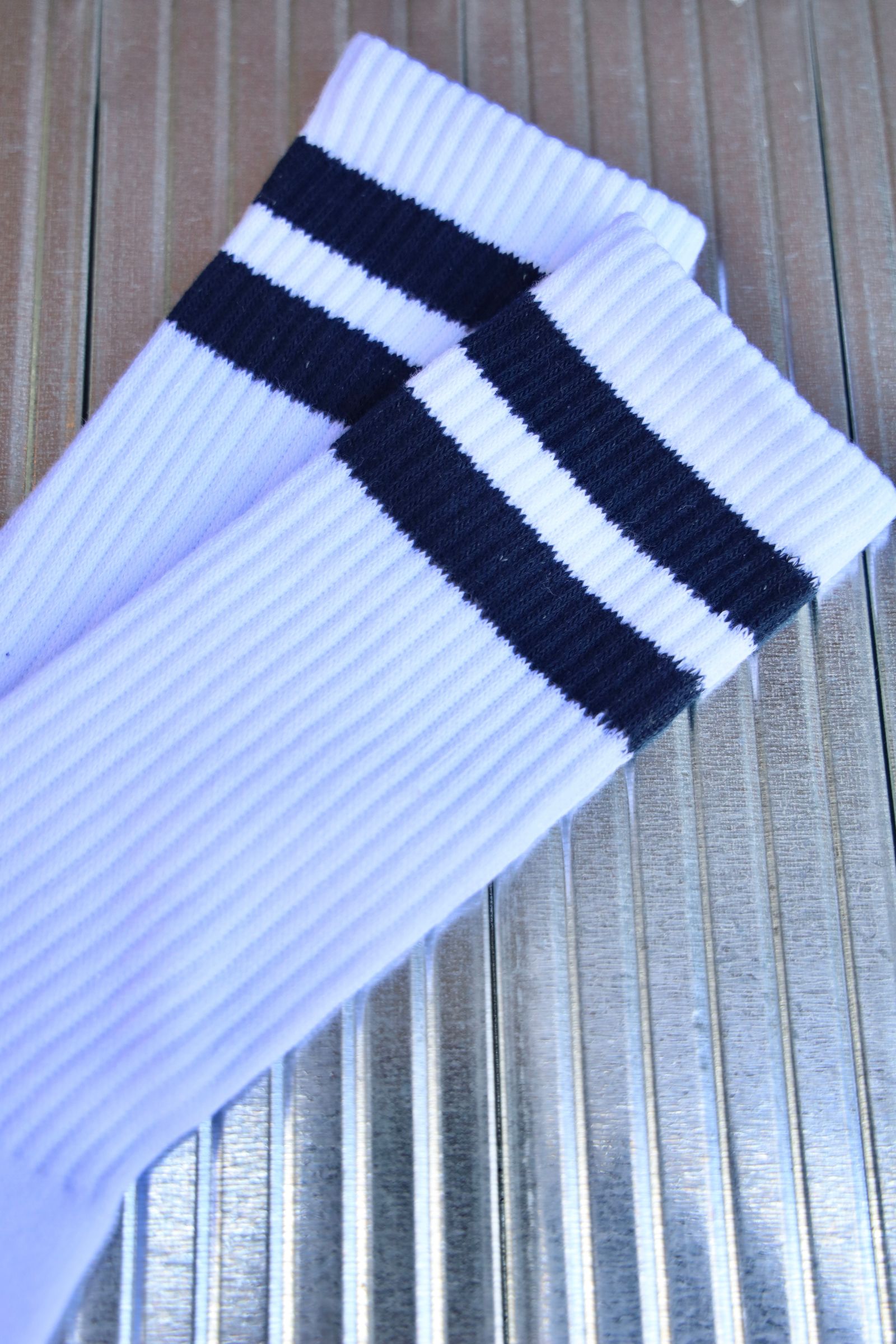 フレッシュサービスソックス 2-PACK LINE CREW SOCKS (NAVY)