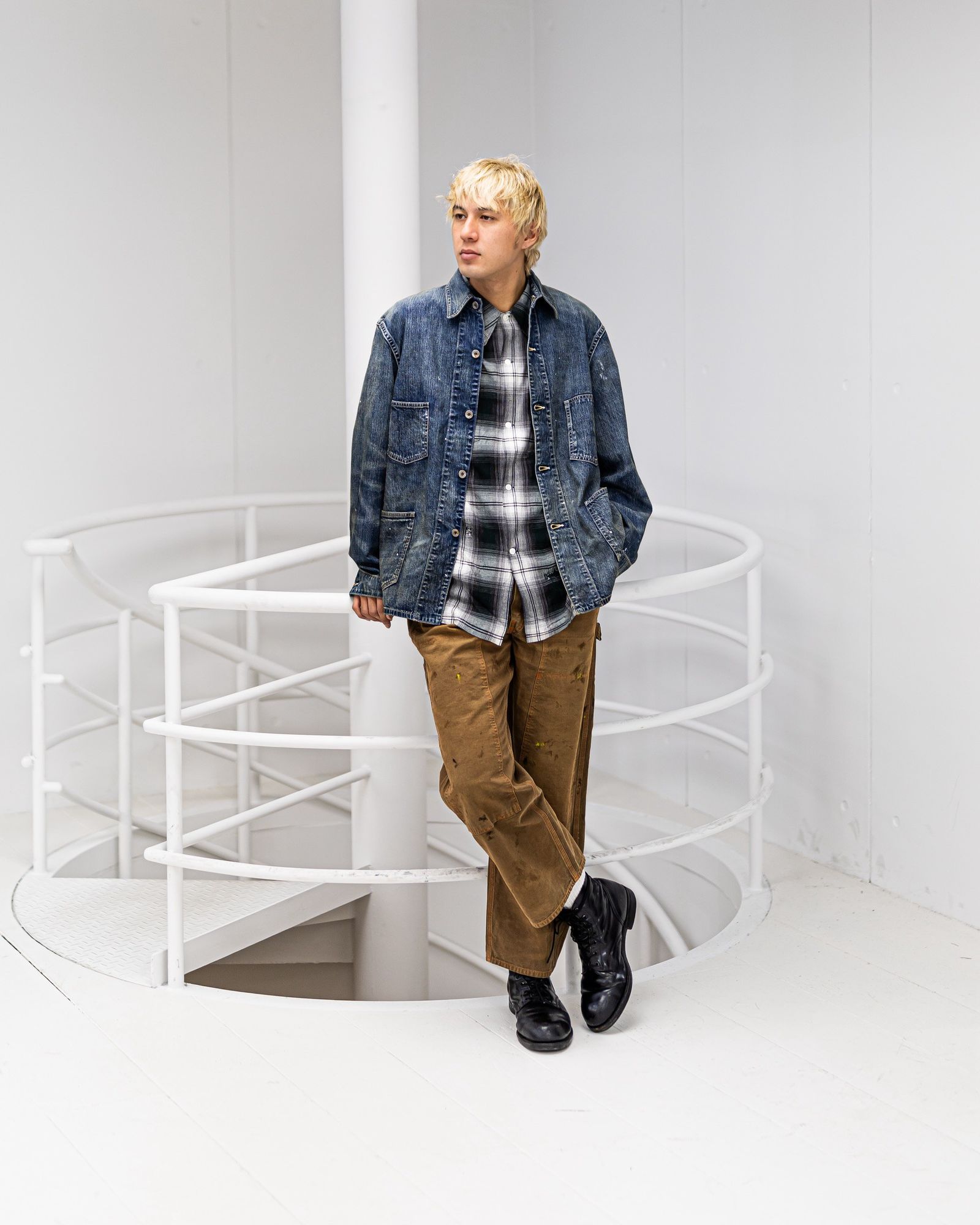 BOWWOW HERITAGE DENIM CHORE COAT AGED 新作発売！