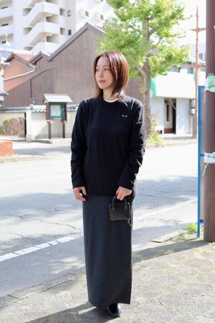 PLAY COMME des GARCONS ワンポイントロングスリーブTシャツstyle.2025.11.3