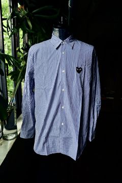 プレイコムデギャルソン STRIPED L/S SHIRT BLACK HEART(STRIPED)