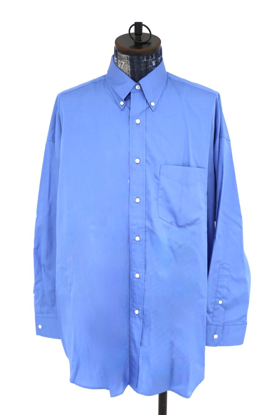 グラフペーパー Easy Care Poplin L/S Oversized B.D Shirt(GM263-50620)BLUE☆7月11日(土)発売！