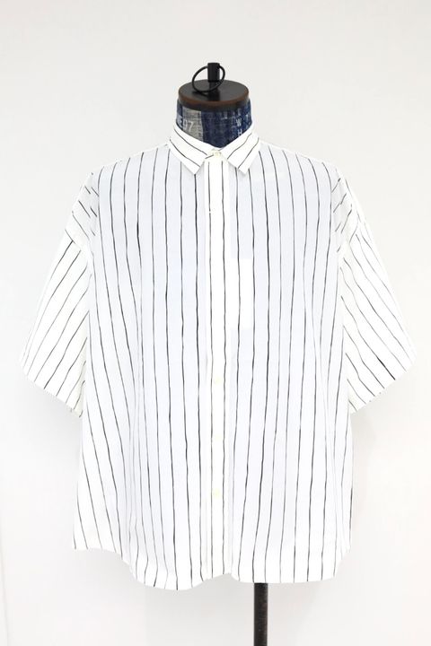 S.F.C 26SS エスエフシー C/N STRIPE SS SHIRT(SFCSS26S08)White☆3月20日(金)発売！