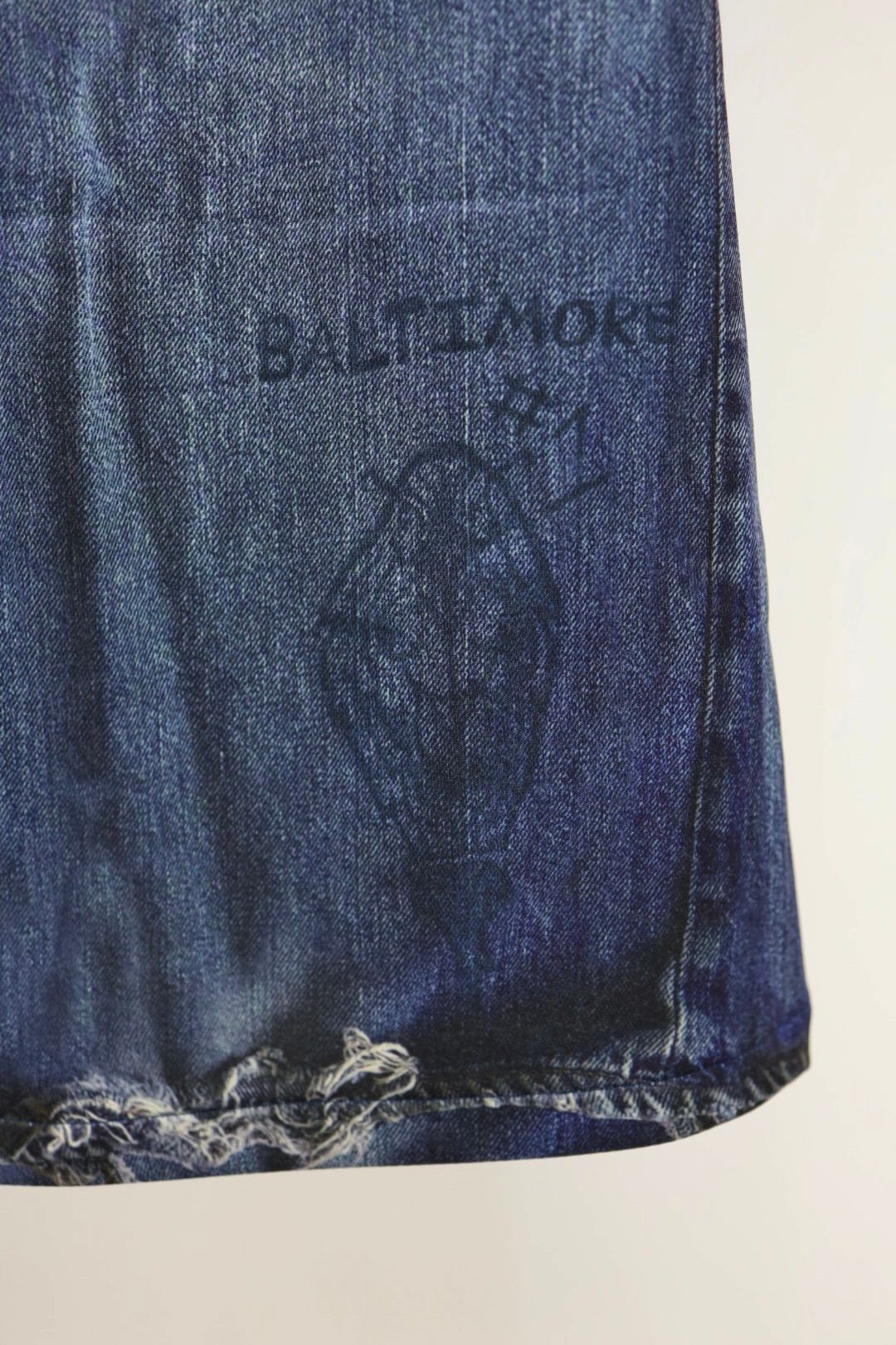 トーキングアバウト ジ アブストラクション 26SS フレアパンツ PRINT FLARE PT(26SS-PT-003)DENIM新作発売！