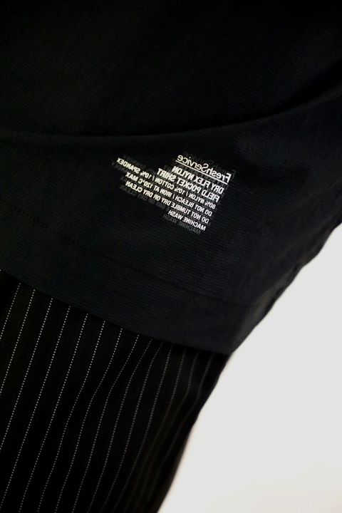 FreshService 26SS CORPORATE WIDE EASY PANTS"BLACK STRIPE"スタイル