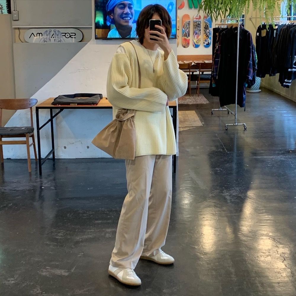sulvam 2020AW Slit over knit