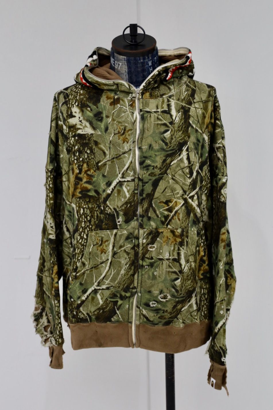 セントマイケル BAPE_ZIP HOODIE/SAHARK/CAMO(SM-HR1-0000-C38)