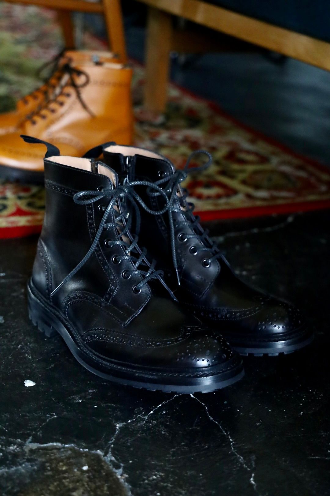 COMME des GARCONS HOMME - コムデギャルソンオム24AW Tricker'sコラボブーツ(HN-K103-001)BLACK  | mark