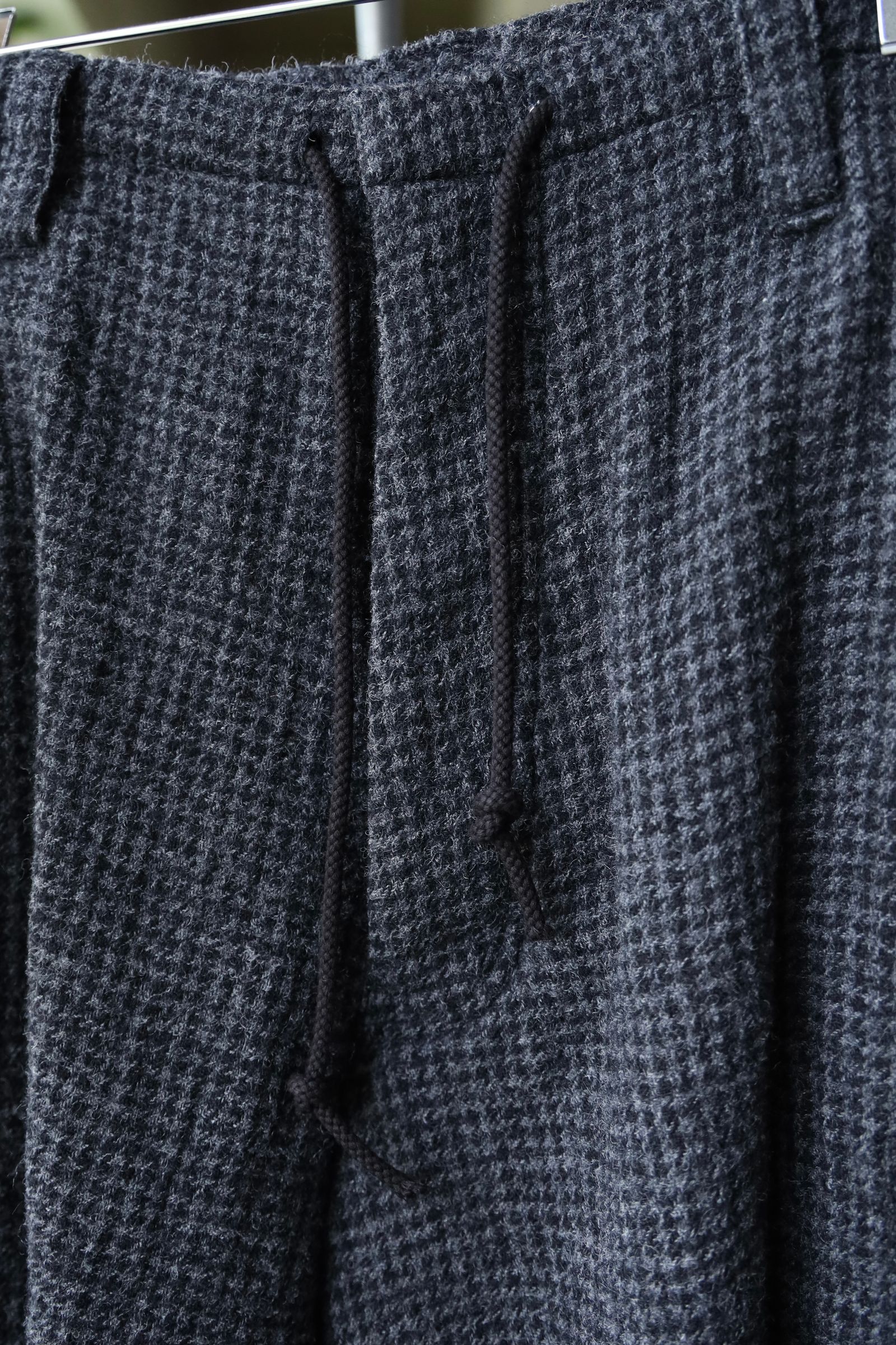 ワイズフォーメンY's for men 25AW HOUNDSTOOTH PANTS (ML-P18-107)BLACK