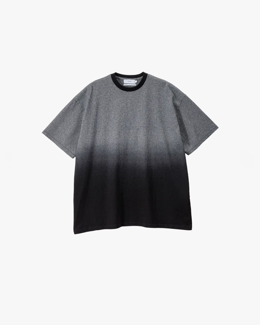 グラフペーパー 25AW Gradient Border S/S Tee(GU253-70512)BLACK☆8月9日(土)発売！