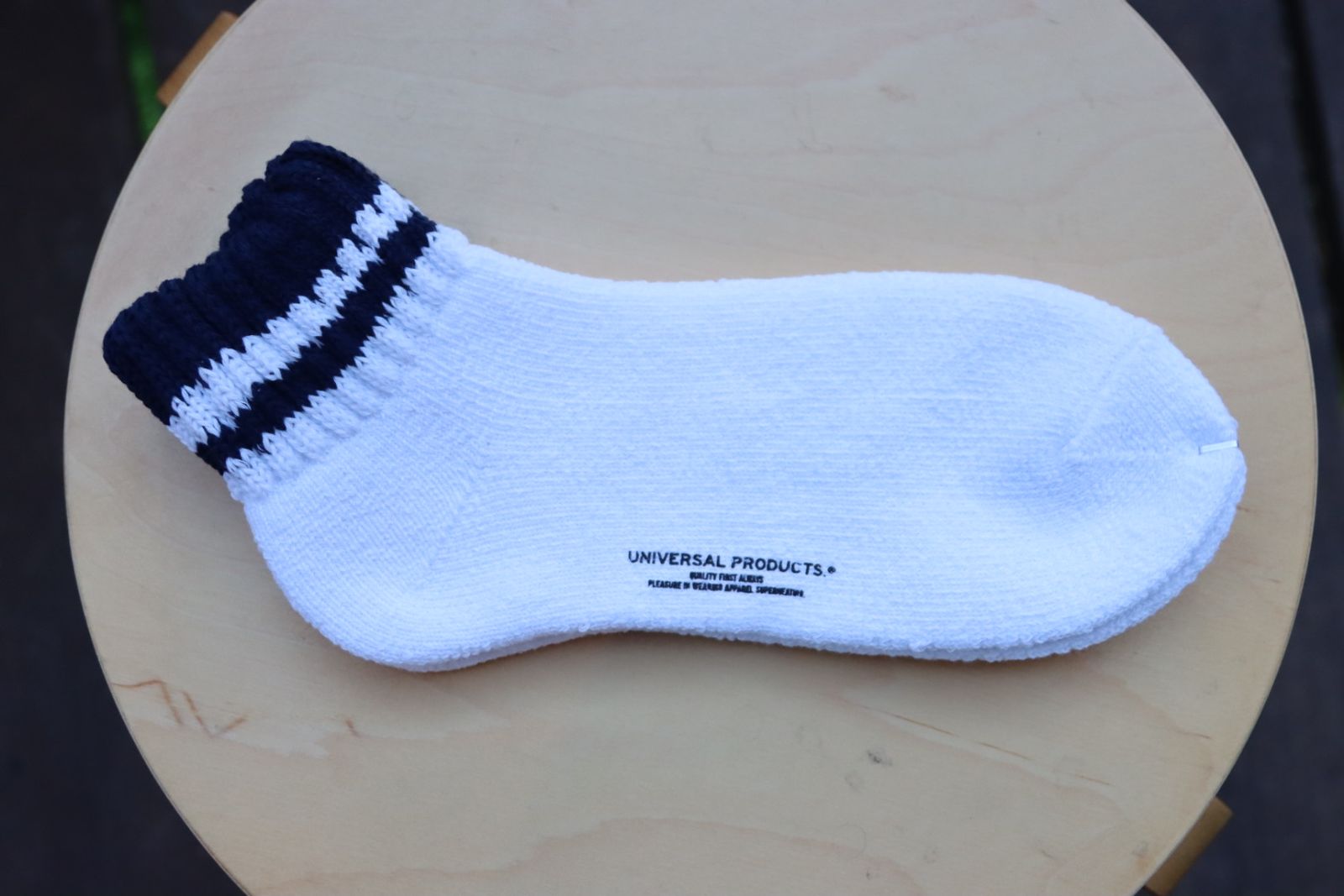 ユニバーサルプロダクツ 3P PILE SOCKS(181-60912)NAVY LINE