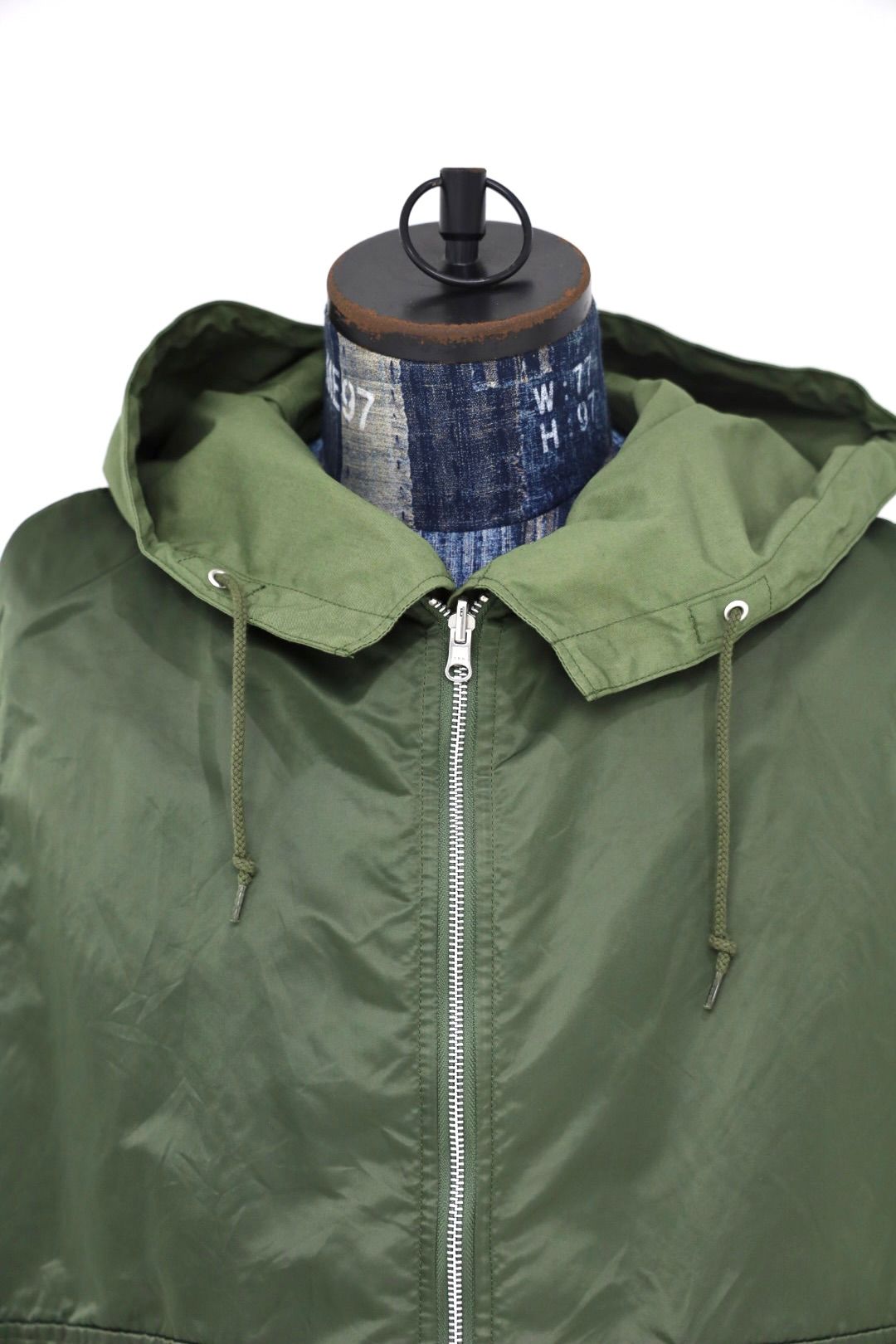 コムデギャルソンオム26FW 綿ナイロンウェザー×ナイロンツイル 製品洗コート(HR-C002-051)KHAKI☆8月7日(金)発売！