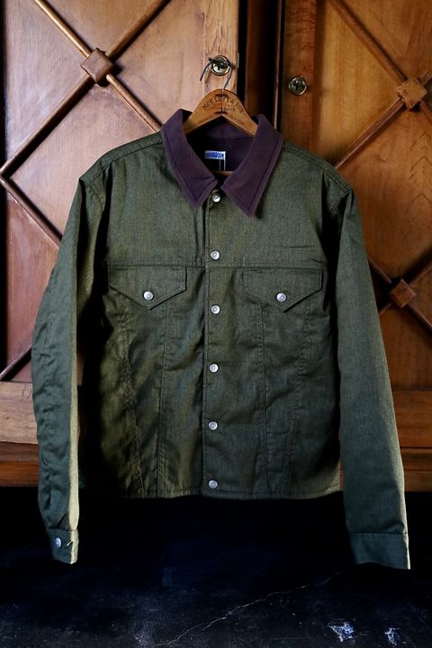 ファウンダ 25AW COLOR DENIM JACKET(015FD252017)KHAKI☆新作発売！