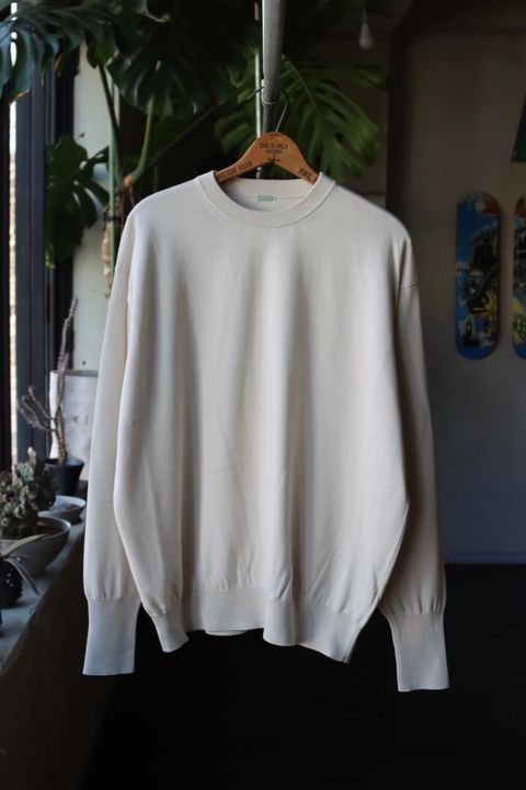 アプレッセニット Cotton Knit L/S  T-Shirt(23SAP-03-03H)ECRU
