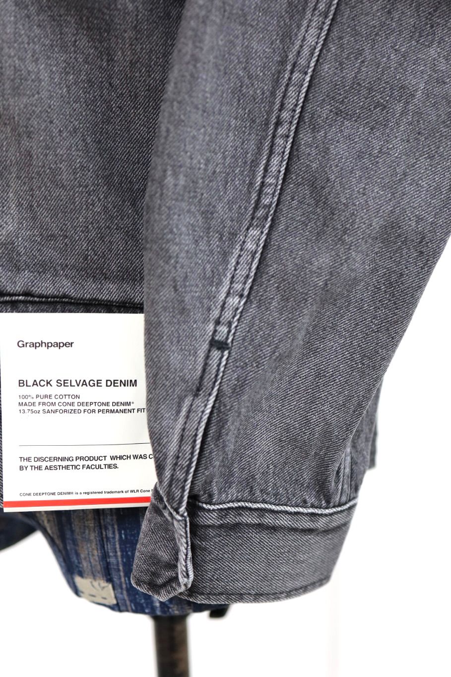 グラフペーパー Selvage Denim Zip Jacket(GU261-20056LB) BLACK_LIGHT FADE★1月24日(土)発売！
