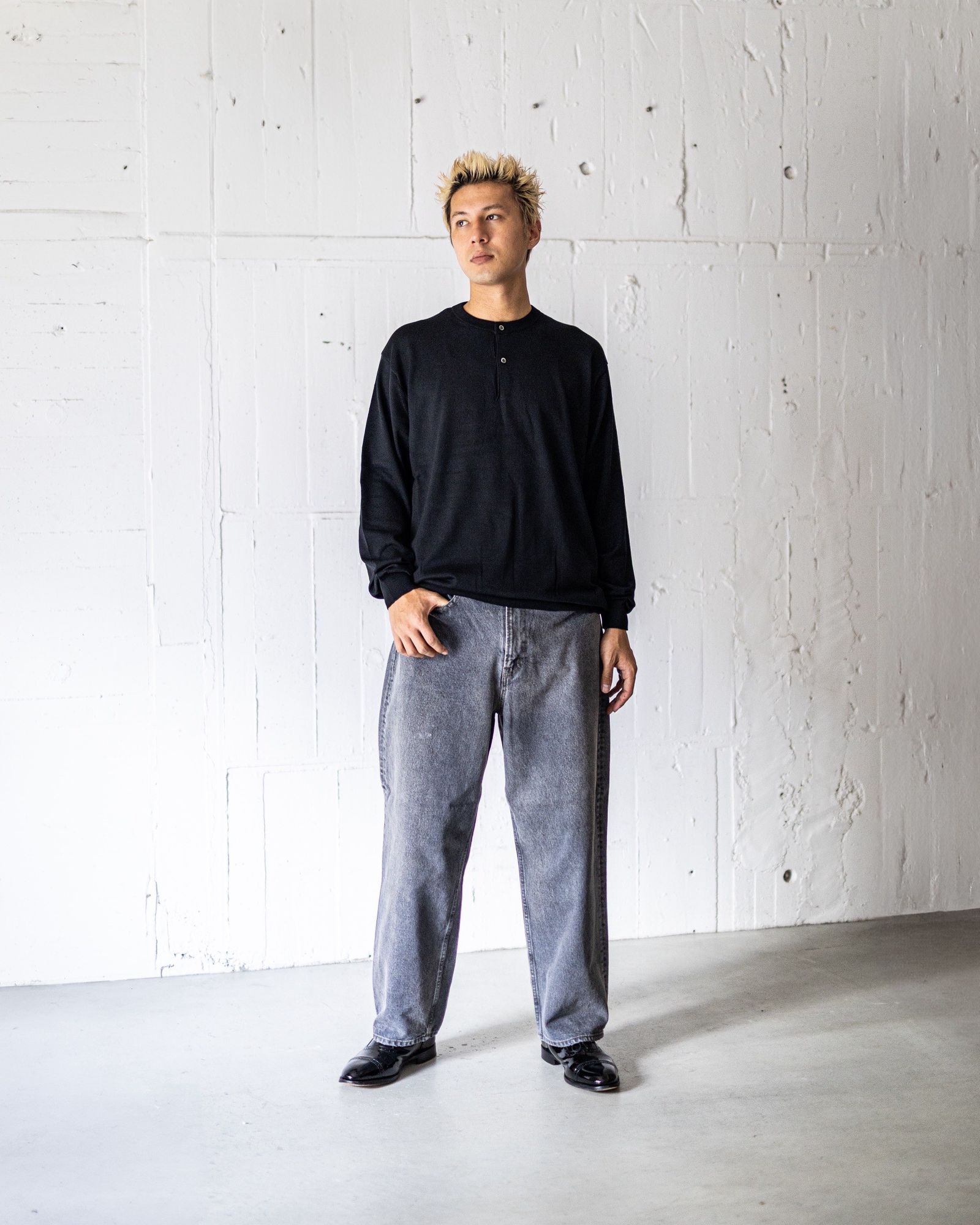 Super Big Flat L/S Tee  Lサイズ　ブラック【早い者勝ち】 SUPER BIG FLAT LS TEE | S.F.C(エスエフシー / ストライプ