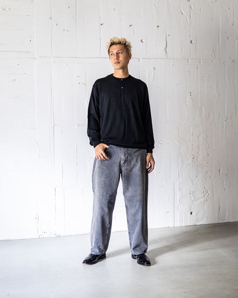 A.PRESSE Wool Knit Henley Neck Sweater ☆ 7月26日(土)新作発売！
