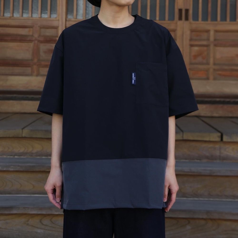 COMME des GARCONS HOMME HOMMEエステルナイロンツイル切り替え 