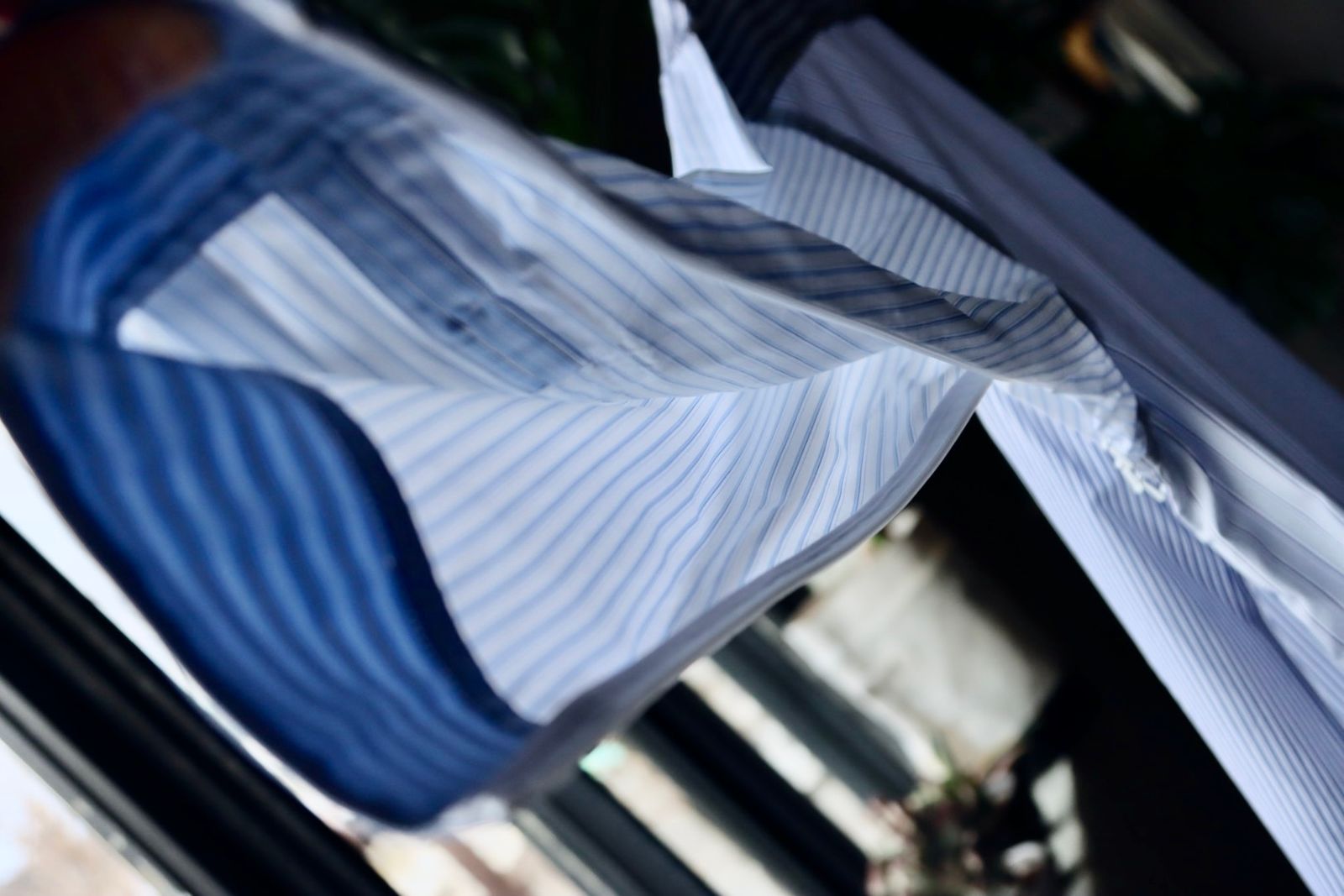 イズネス23SSシャツ TOMAS MAISON for is-ness VENTILATION LONG SLEEVE SHIRT(31SSSHT02-1)CRAZY STRIPE☆3月10日発売！