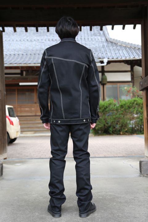 sulvam 2021SS Mens slim denim jacket & Mens boots cut denim pants style.2020.12.19.