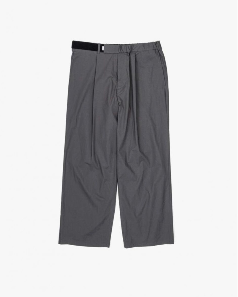グラフペーパー ワイドシェフパンツ Solotex Twill Wide Chef Pants(GRAY)