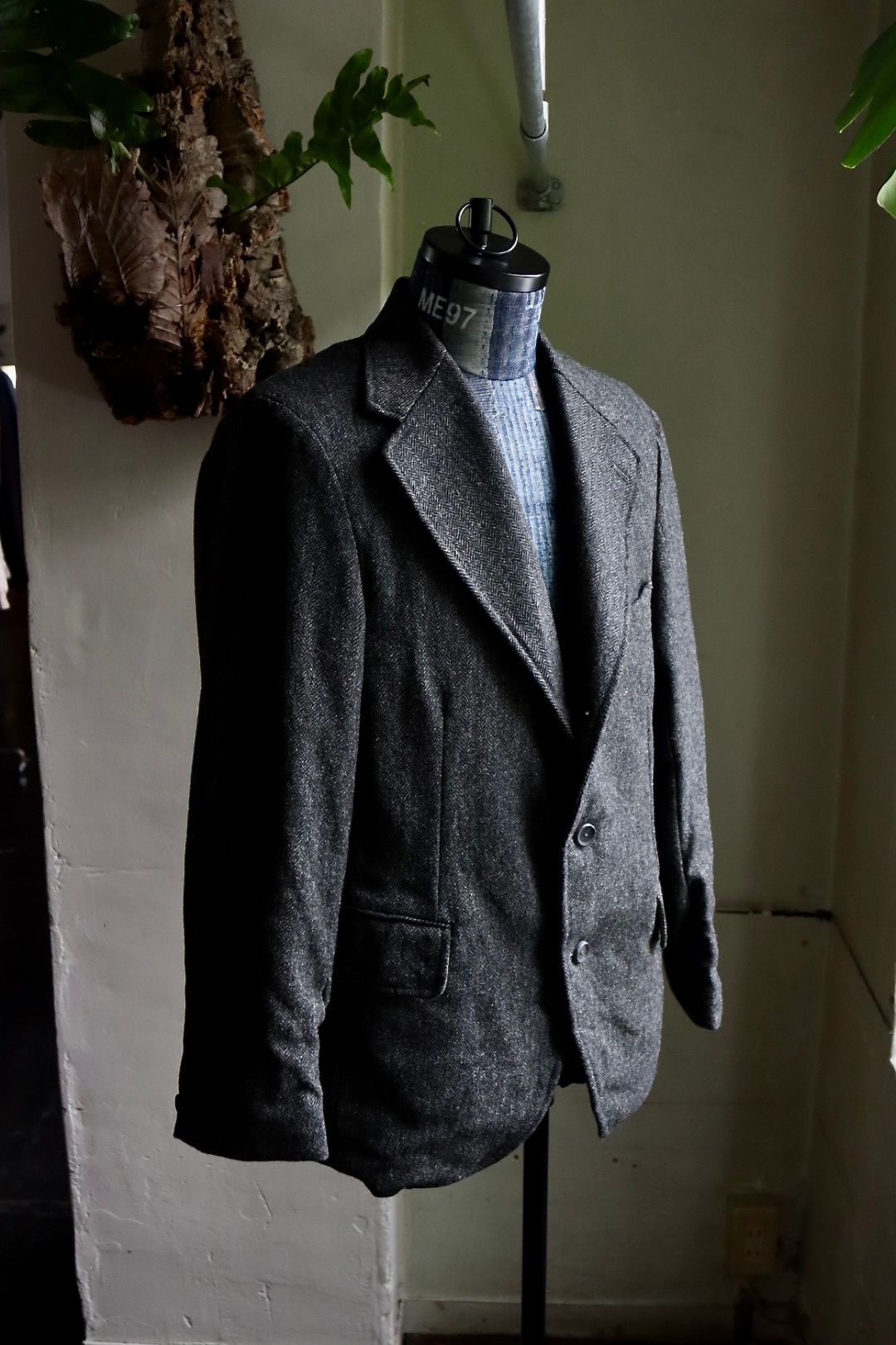 A.PRESSE - アプレッセ Tweed Tailored Jacket(23AAP-01-18H)CHARCOAL | mark
