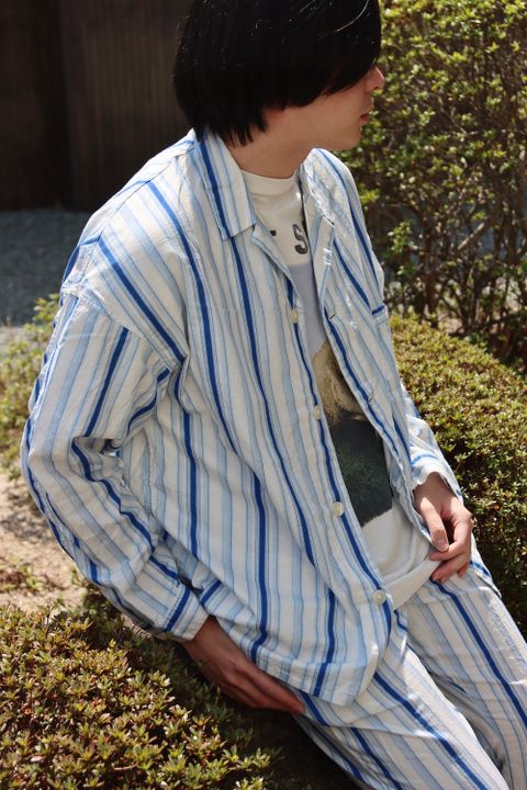 ©SAINT M×××××× 22SS STRIPE PJ SHIRT   style.2022.4.6. ※4月9日(土)発売