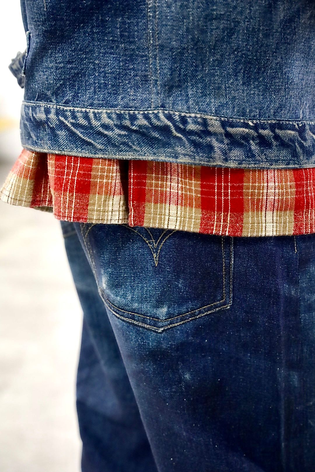 eYe JUNYA WATANABE MAN×Levi's×BerBerJin 転写デニムプリントジャケットスタイル