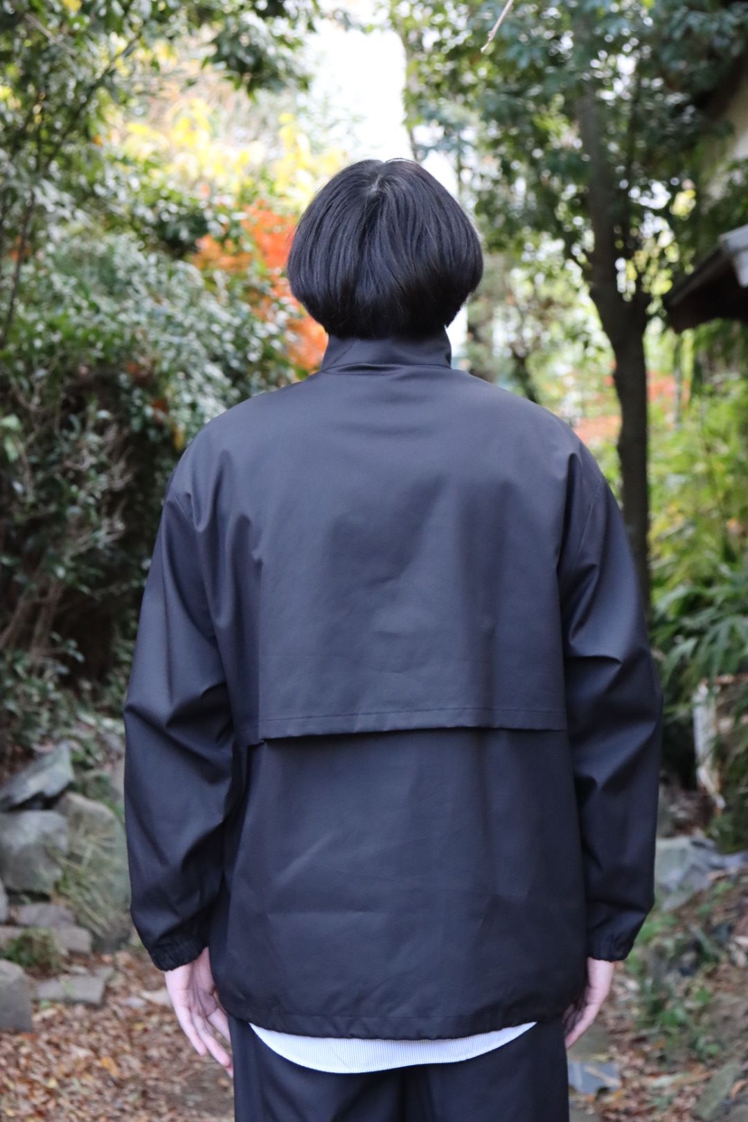 Graphpaper Suvin Sharkskin Stand Collar Anorak style.2022.12.17