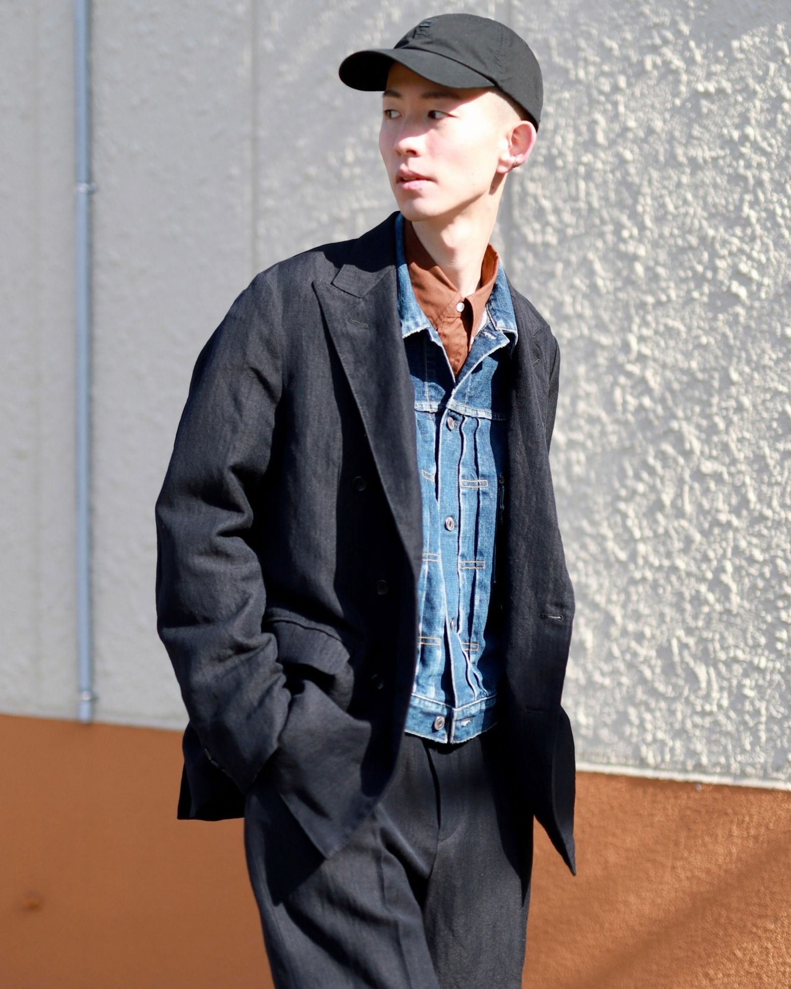 アプレッセ23SSジャケット Double Breasted Jacket(23SAP-01-11M)NAVY