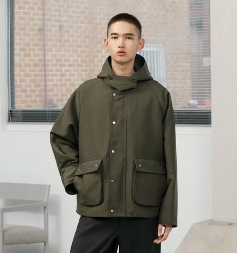 ANOTHER OFFICEアナザーオフィス Hood Neo British Jacket (AOEWPD006)Olive Drab