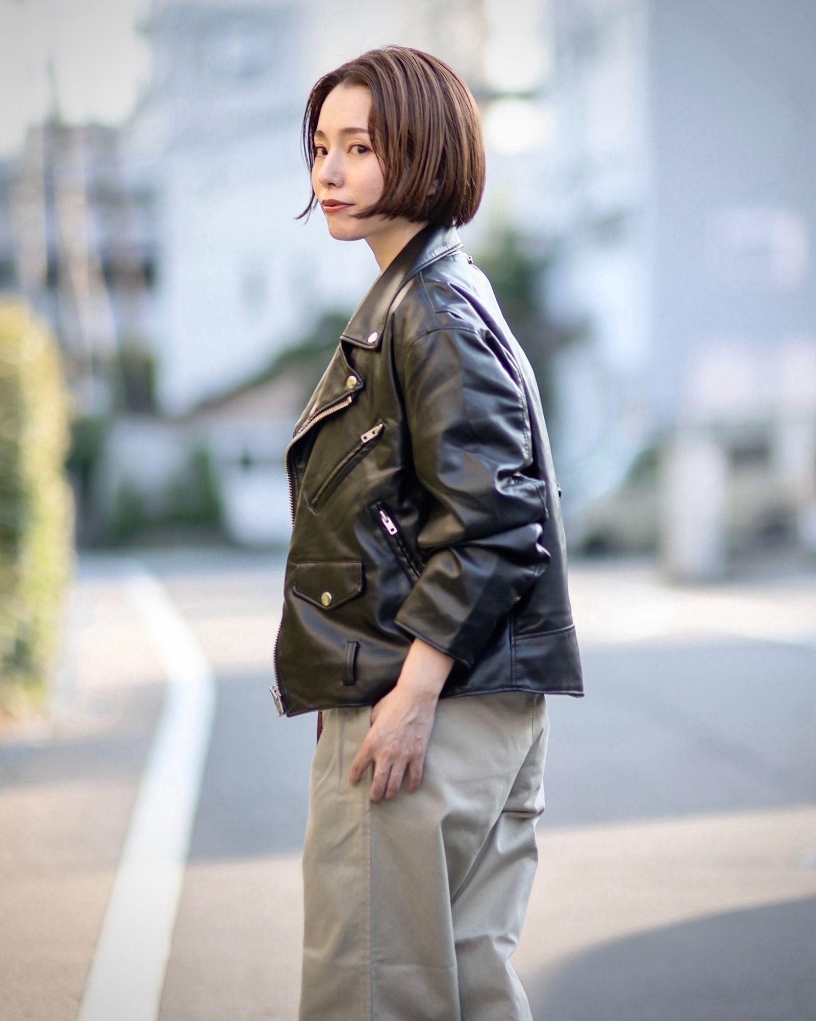 J.B. ATTIRE Paris mortercycle jacket style | 5061 | mark