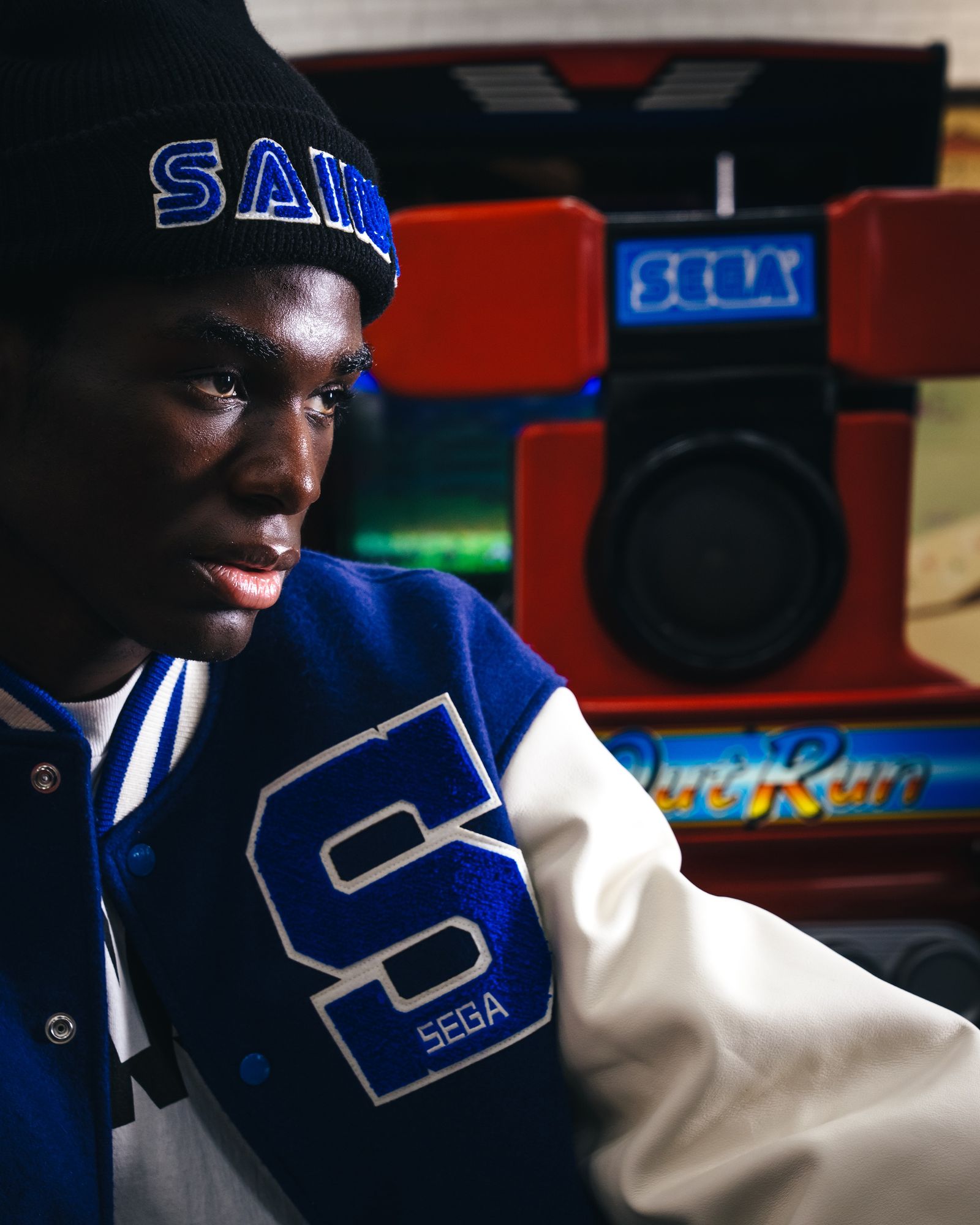 セントマイケル25AW SEGAコラボ SG_KNIT CAP /SAINT SEGA (SM-HR1-0000-C65)BLACK☆11月8日(土)発売！