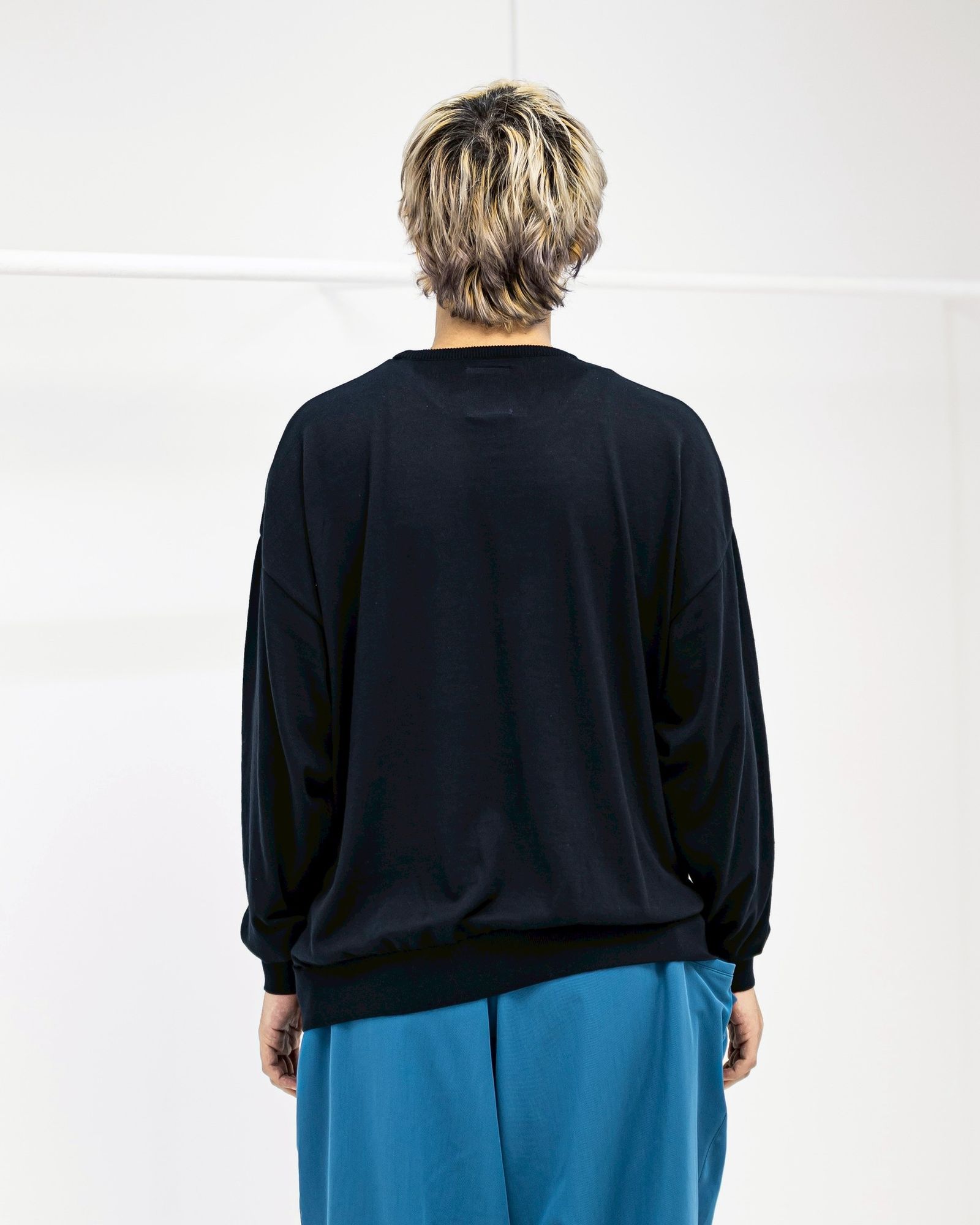 S.F.C 26SS エスエフシー BIG LS COTTON KNIT TEE(SFCSS26KN02)Navy☆2月28日(土)発売！